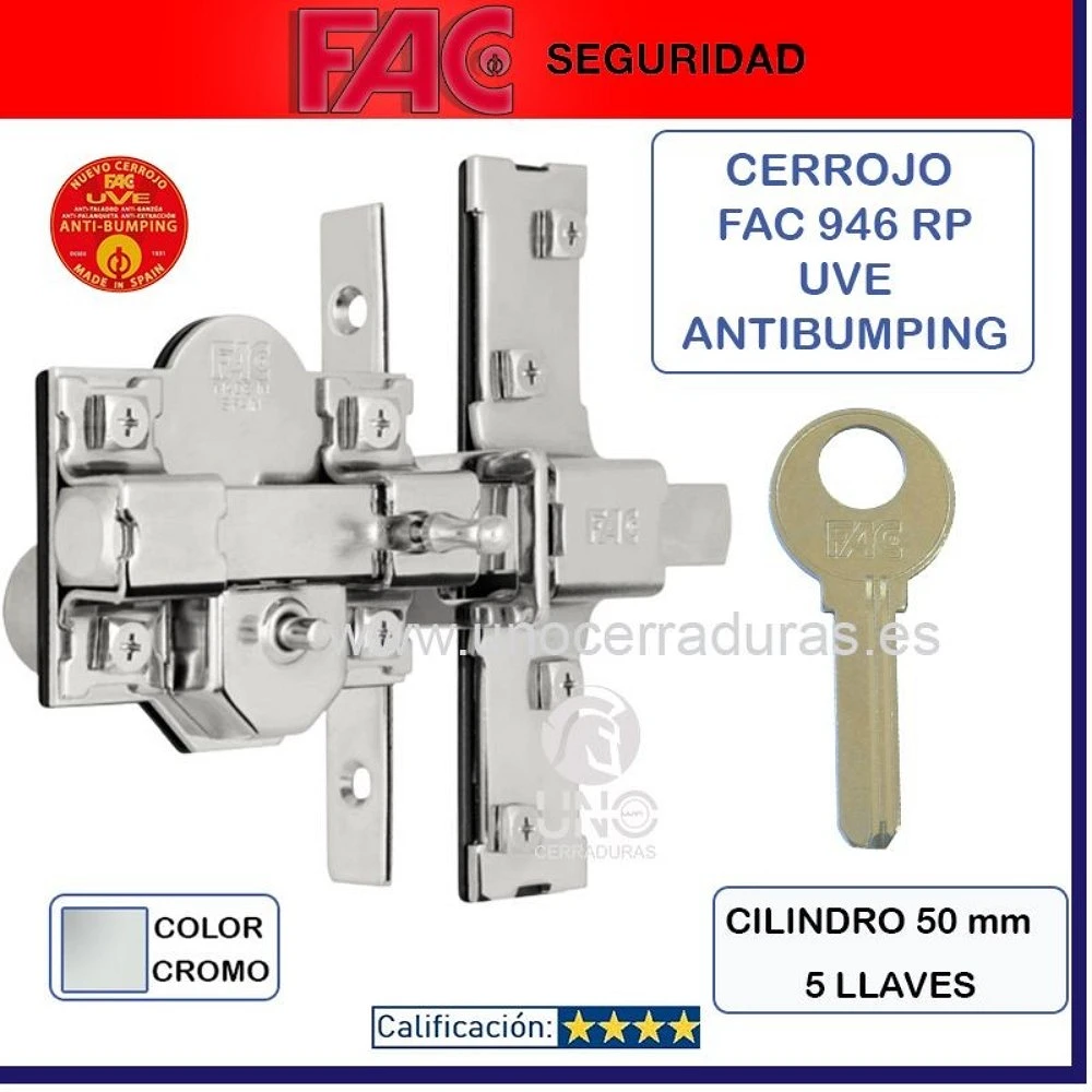 Serie Cerrojo 946 RP/80 - UVE (Anti-Bumping) - Blog de FAC Seguridad