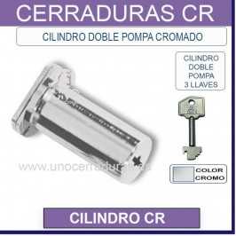 CILINDRO Seguridad CR sencillo CROMO 50mm