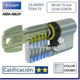 BOMBILLO TESA TE-5 5200 30+40 70mm LEVA CORTA NIQUEL