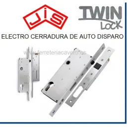 CERRADURA JIS TWIN LOCK 35mm ESPECIAL PORTAL ELECTROMECANICA CERRADURA ELEC JIS IN. INOX TWIN LOCK 35/85 1325