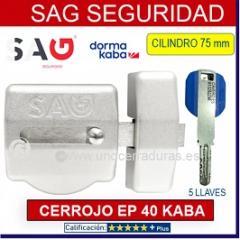 CERROJO SAG EP40 CROMO BOMBILLO de