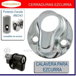 PROTECTOR ESCUDO EZCURRA EUROPERFIL PIEZA CROMO BRILLO