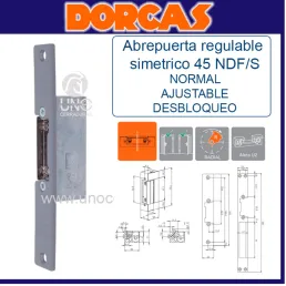 ABREPUERTAS ELECT. SERIE 45 ND ABREPUERTAS ELECT. NORMAL DORCAS GR SERIE 45 NDF/S DESBL. RE