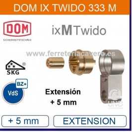 EXTENSIÓN +5mm Cilindro DOM IX TWIDO reforazdo 333M