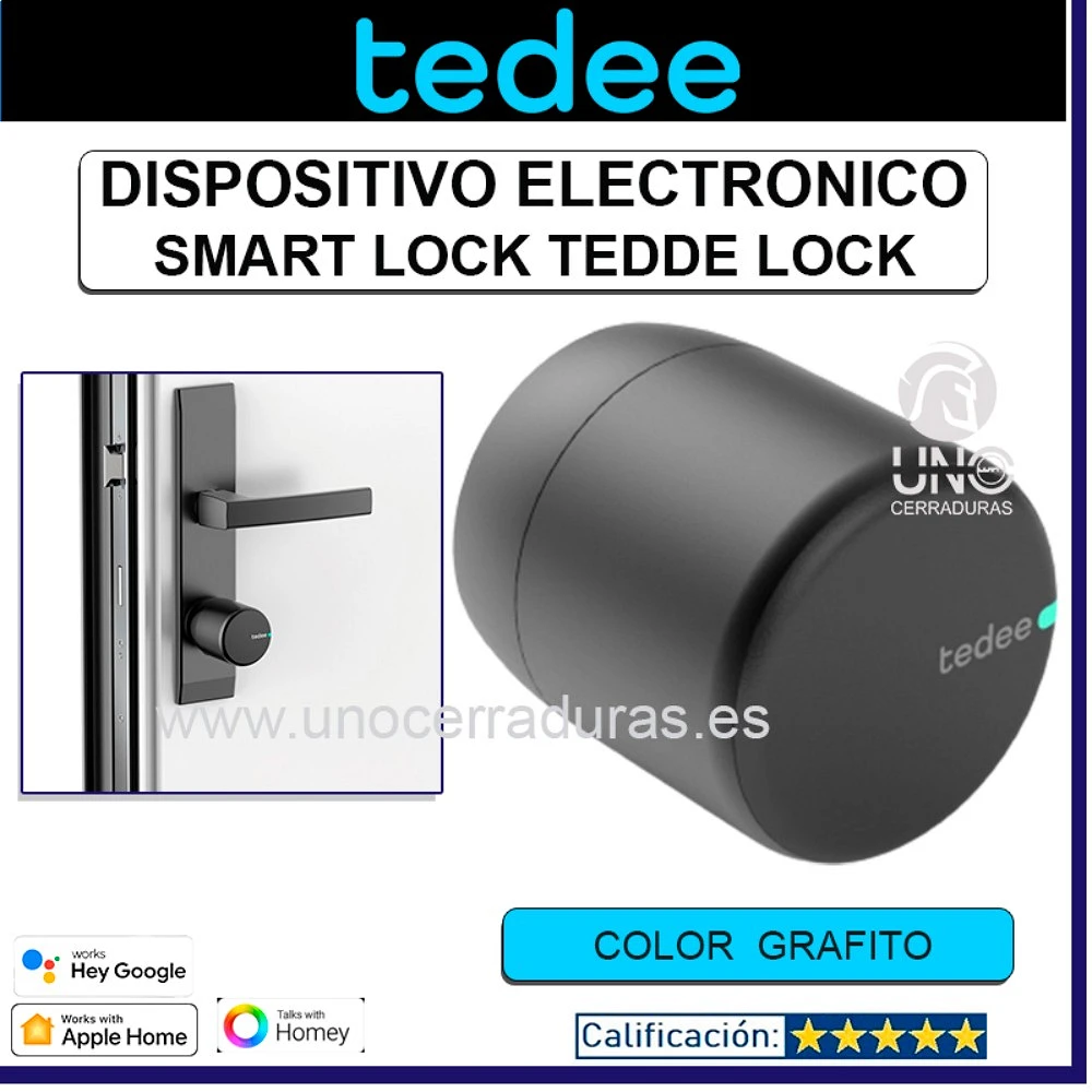 Cerradura electrónica inteligente para puertas Tedee Go y Pro