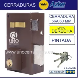 CERRADURA SOBR. 60X35MM 56A60DHP H.PINT. PIC/PAL DCHA YALE CERRADURA SOBR. 60X35MM 56A60DHP H.PINT. PIC/PAL DCHA YALE