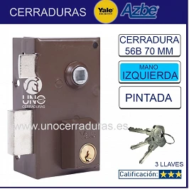 CERRADURA SOBR. 70X40MM 56B70IHP H.PINT. PIC/PAL IZQ YALE CERRADURA SOBR. 70X40MM 56B70IHP H.PINT. PIC/PAL IZQ YALE