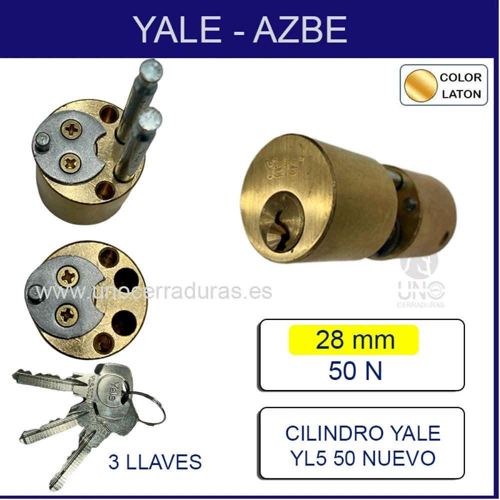 Yale YC1000+ - Cilindro de cerradura - Cerraduras, Bombines, Mirillas
