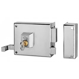 CERRADURA SOBR. 125A 90MM E-47 CERRADURA SOBR. 125A 90MM E-47MM PIC/PAL DCHA NIQUEL CVL 125