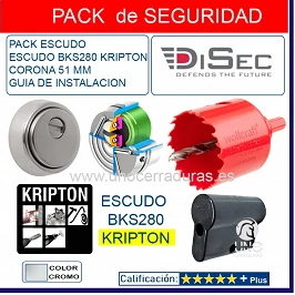 PACK ESCUDO DISEC BKS280...