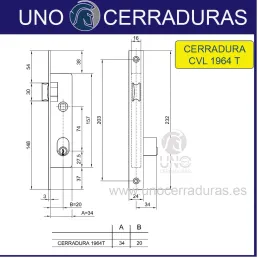 CERRADURA MET.EMB. 1964T...