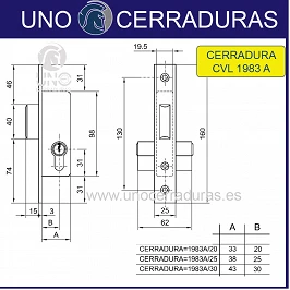 CERRADURA MET.EMB. 1983A...