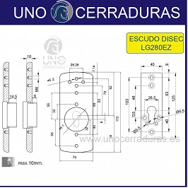 DISEC ESCUDO LG280EZC ORO...