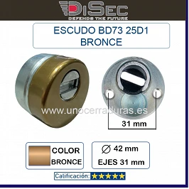 ESCUDO DISEC BD321-25 ROK 31mm ORO ATRA MIA KIUSO