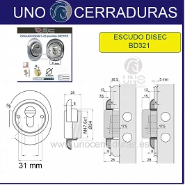 Escudo de Alta Seguridad MCM Ref. CO0419 — Ferreteriabolibar