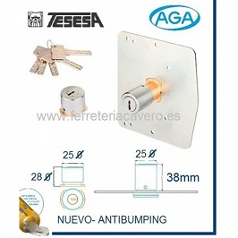 CILINDRO TESESA CON PLACA 5...