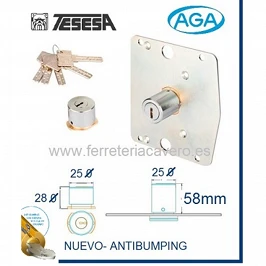 CILINDRO TESESA CON PLACA 5...