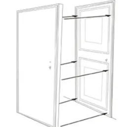 PUERTA ANTI OKUPA 2100 X 900 SAEBLUE GALVANIZADA