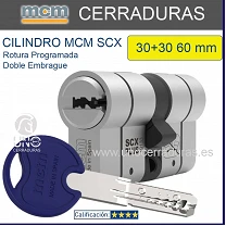 CILINDRO 30+30 60mm MCM Niquel SCX Plus Doble Embrague