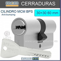 Cilindro Antibumping 30X30mm MCM BPS Niquel