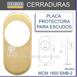 Comprar Embellecedor Escudo Seguridad 1850Emb-2 Oro Pta.Ext. Mcm