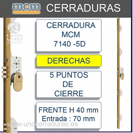 CERRADURA MCM 7140-5D...