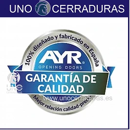 MULETILLA CERRADURA AYR 103-37 CROMO SATINADO CONLLAVE