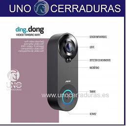 Timbre Smart Doorbell Con Cámara Wifi + Ding Dong