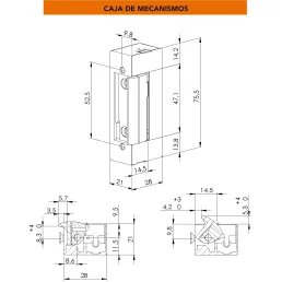 ABREPUERTAS ELECTRICO SERIE 45 AD ABREPUERTAS ELECT. AUT DORCAS GR SERIE 45 ADF/S DESBL. REG 4