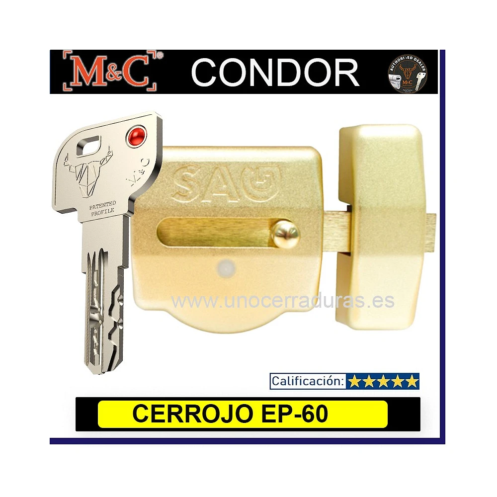 CERROJO SAG EP60 CONDOR - Securikey Cerrajeros