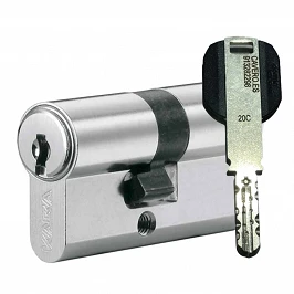 BOMBILLO DORMA KABA ExperT CROSS LAM Doble Embrague 30+40 70mm CROMO