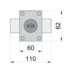 CERROJO UCEM 4101 60MM...