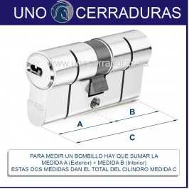 CILINDRO ABUS BRAVUS MX PRO MAGNET 35+35.70mm CROMO
