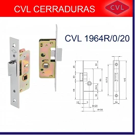 CERRADURA MET.EMB. 1964R E-20M