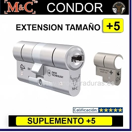 Cilindro seguridad MC CONDOR con corona - M&C 2024