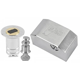 CERRADURA PERSIANA SAG ACERO CROMADO BB6