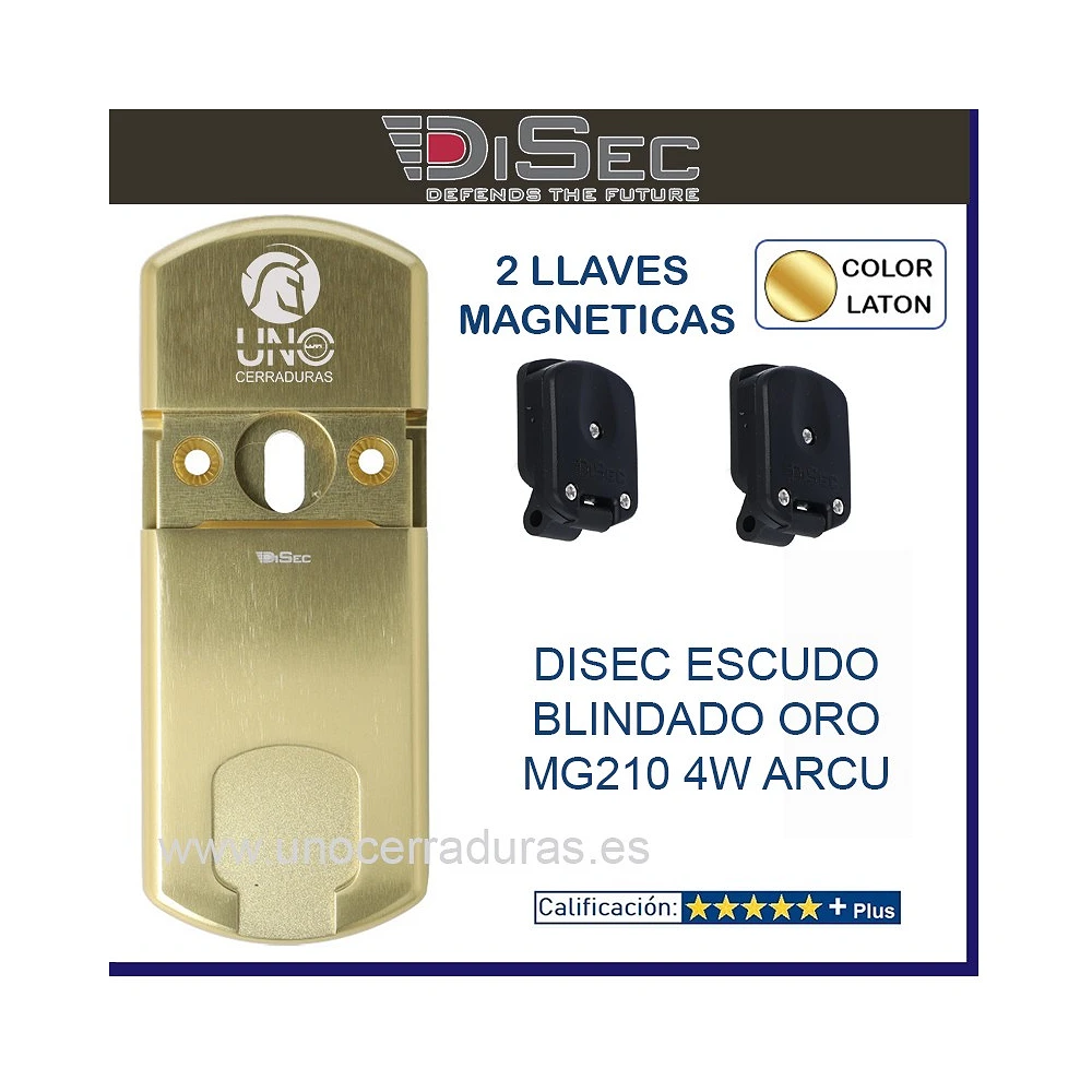 Escudo Protector para Cerraduras Borjas Magnético DISEC MG210 MCM 4W