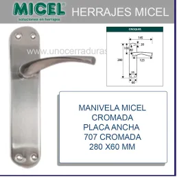 MANIVELA PLACA ANCHA MICEL...