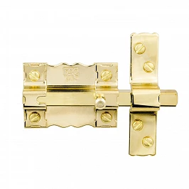 CERROJO FAC PASADOR DORADO 300P/87