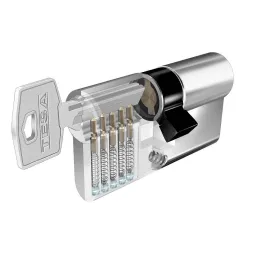 BOMBILLO TESA TE-5 5200 40+40 60mm LEVA CORTA NIQUEL