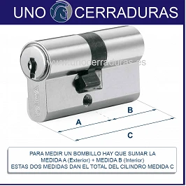 CILINDRO DORMA KABA Extreme ExperT Plus Doble Embrague+Lam 30+40 70mm CROMO