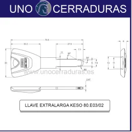Cerrojo SAG EP50 con bombillo KESO 8000 - PROTEGEO