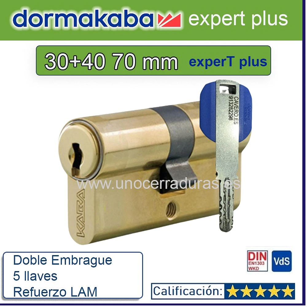 KABA ExperT Plus Lam doble Embrague 30+40 70mm LATON