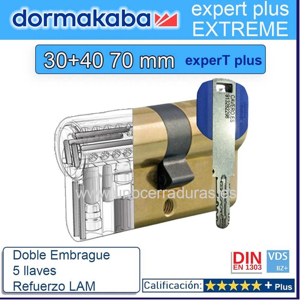 BOBMILLO DORMA KABA Extreme ExperT Plus Doble Embrague+Lam 30+40 70mm LATON