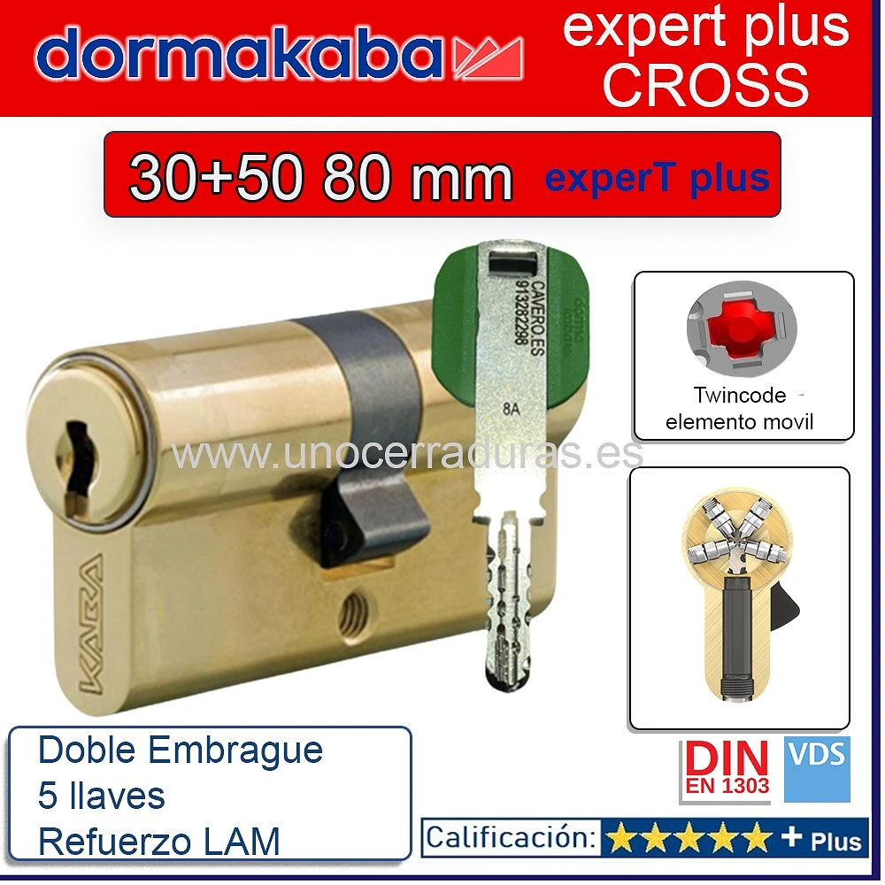 CILINDRODORMAKABAExperTCROSSLAMDobleEmbrague30+5080mmLATON