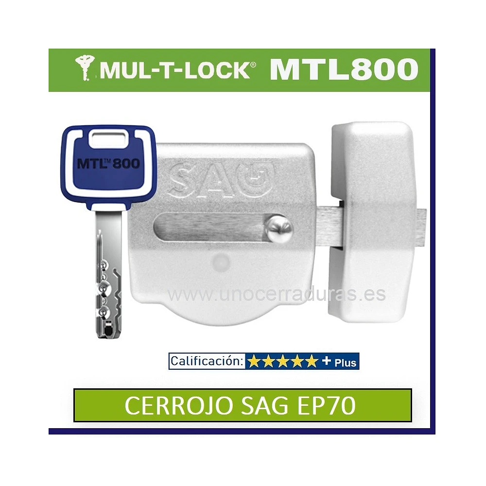 Cerrojo SAG EP70 MULTLOCK MTL800 5 LLAVES