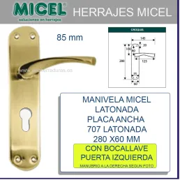 MANIVELA PTA 707 70X280MM...