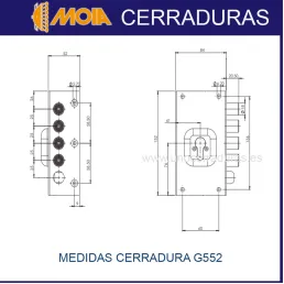 CERRADURA MOIA  SUPERFICIE...