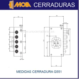 CERRADURA MOIA  SUPERFICIE...