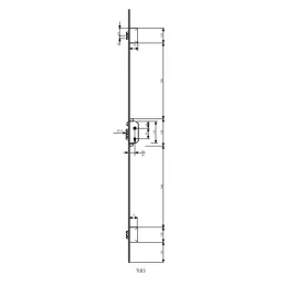 CERRADURA TESA EMBUTIR TLB 3PUNTOS 60MM AC.ES TLB3566LE